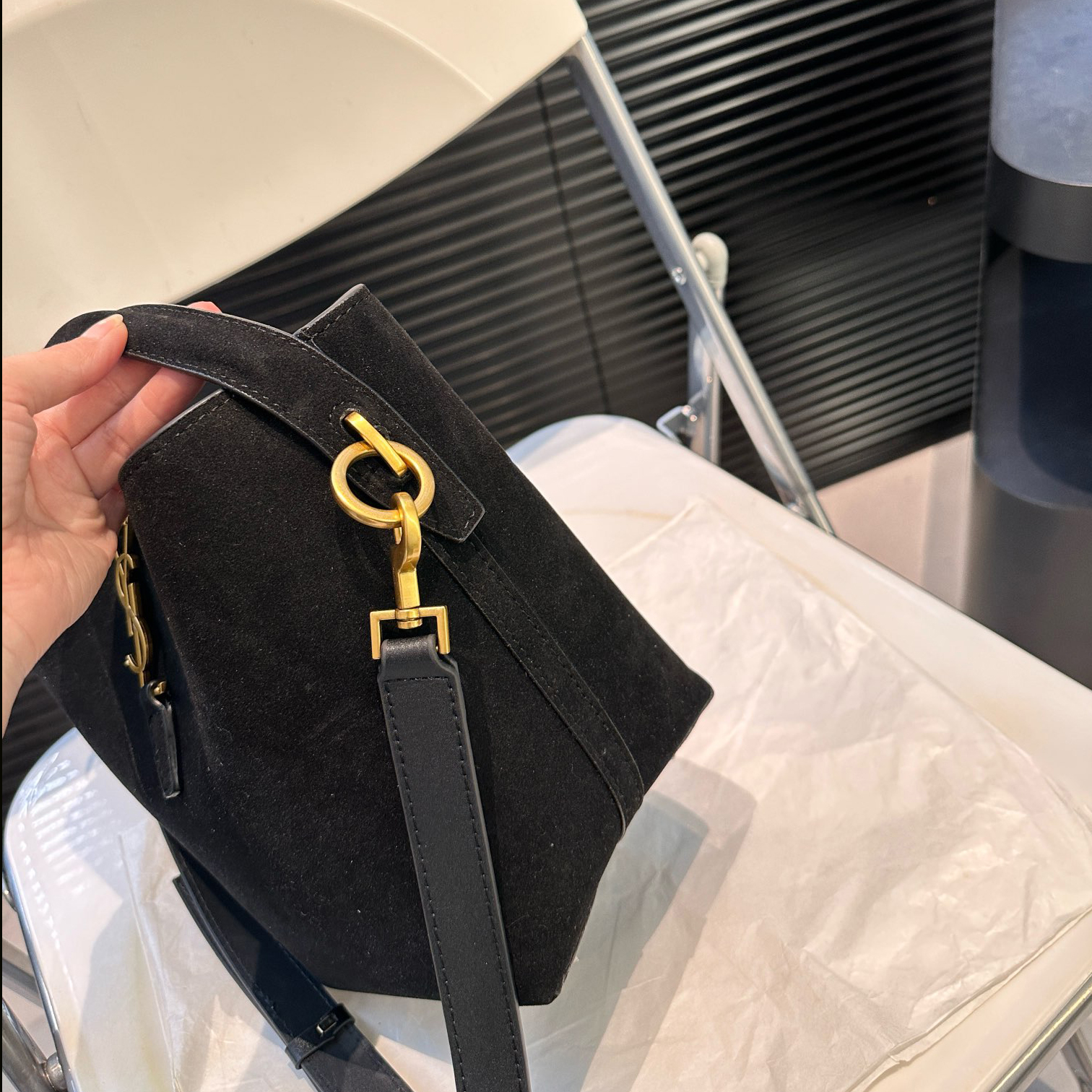 YS New Fashion Frosted Bucket Bag fb0424091302