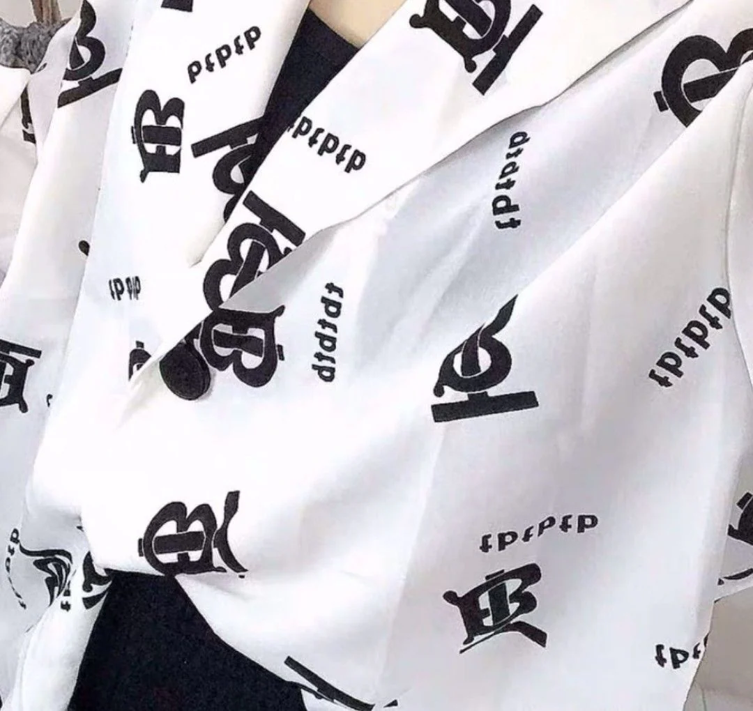 Fashion Versatile Printed Small Suit Long Sleeve Shirt 1024042714