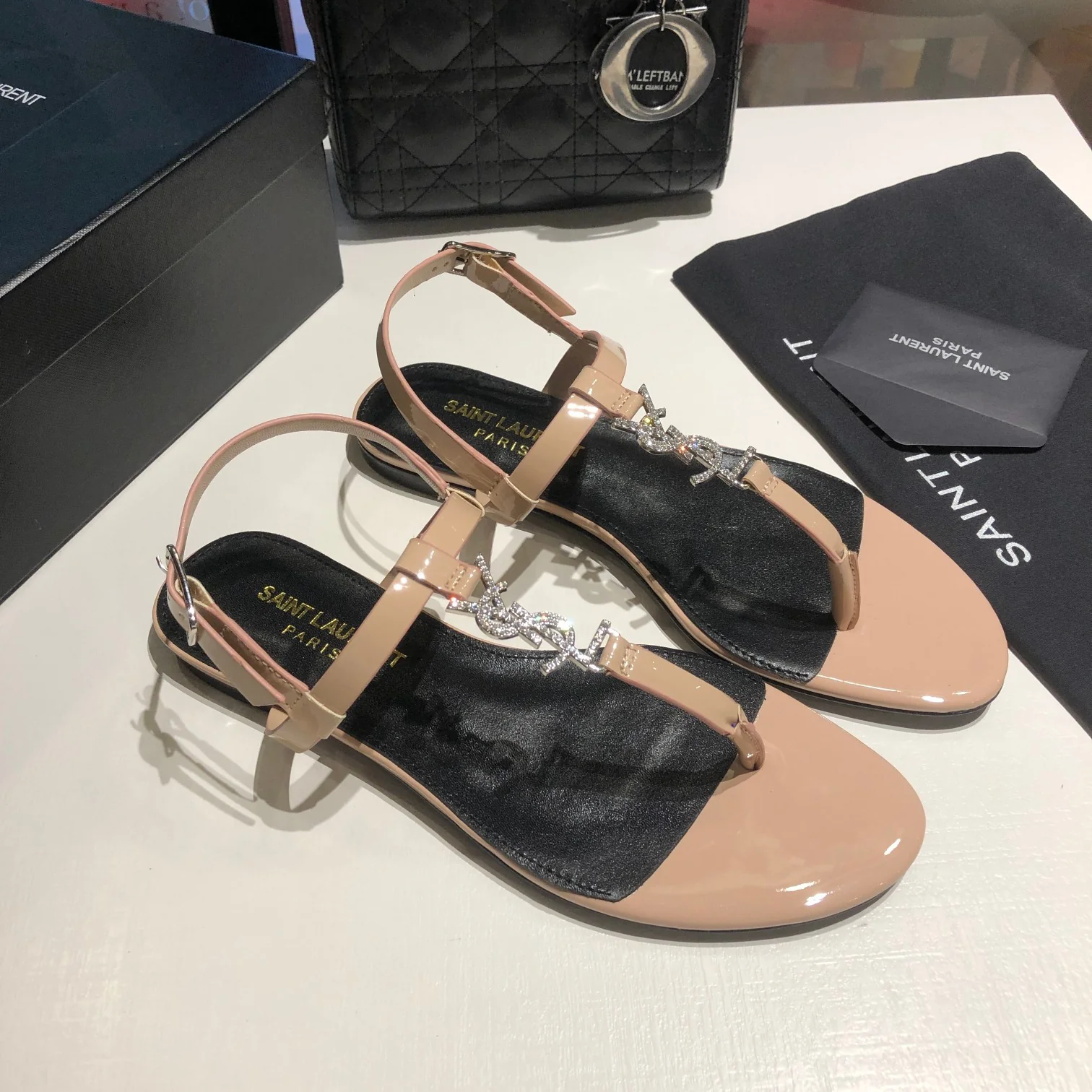Early spring new YSL clip on sandals 1025032419
