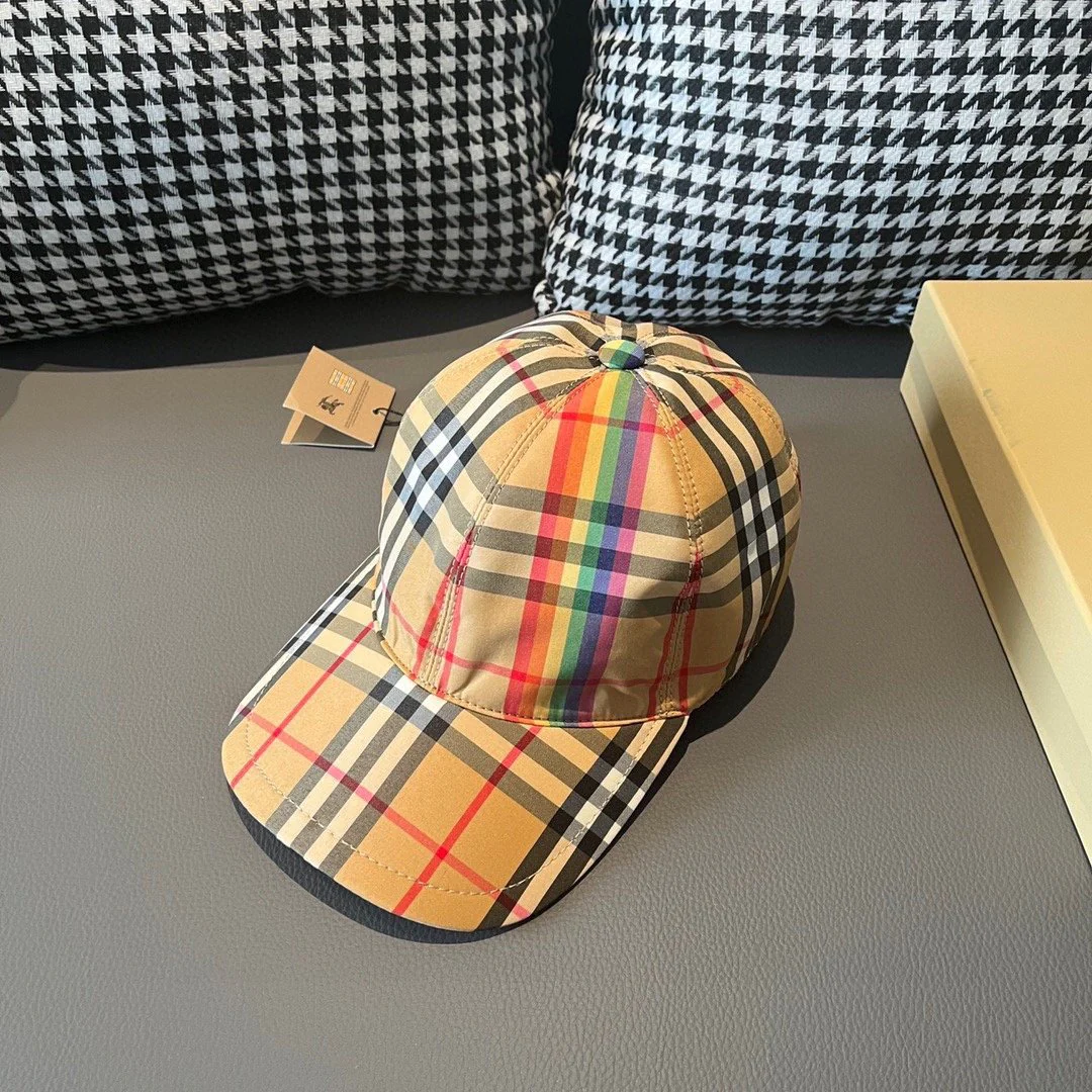 Classic plaid fashionable baseball cap for men and women 1024012202