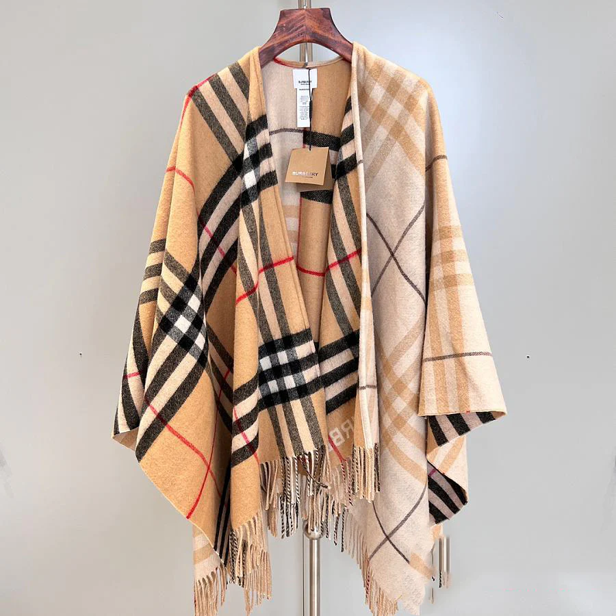 Matching cashmere cape scaft 1025012218