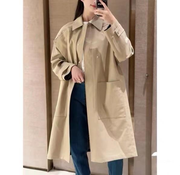 New Fashionable Khaki Midlongth Trench Coat 1023121513