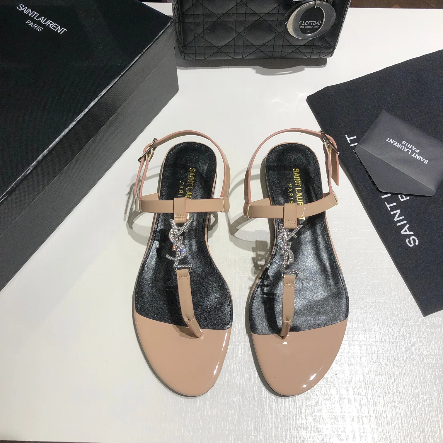 Early spring new YSL clip on sandals 1025032419