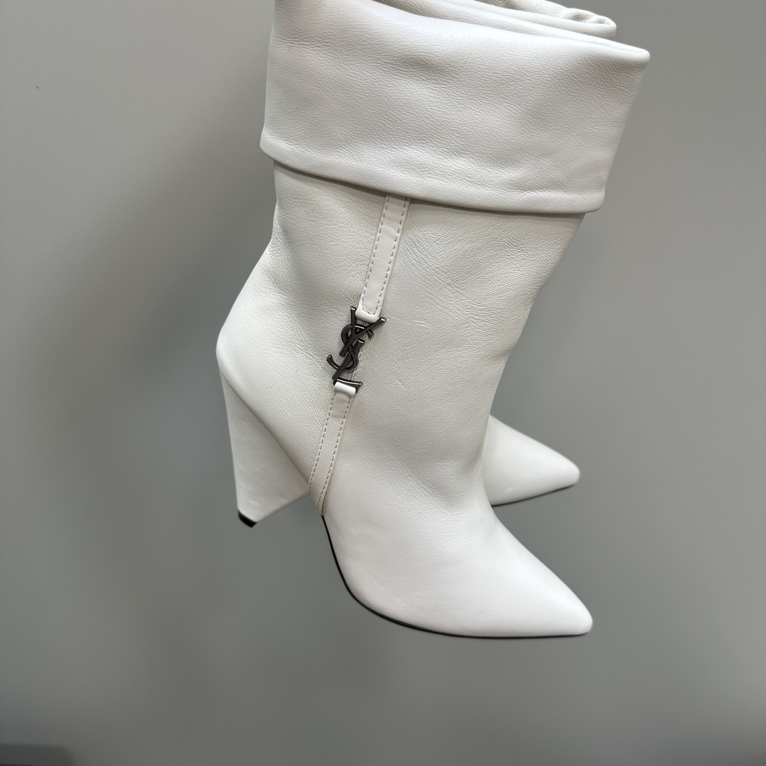 Y New Side Zipper High Heel Ankle Boots 0424111501