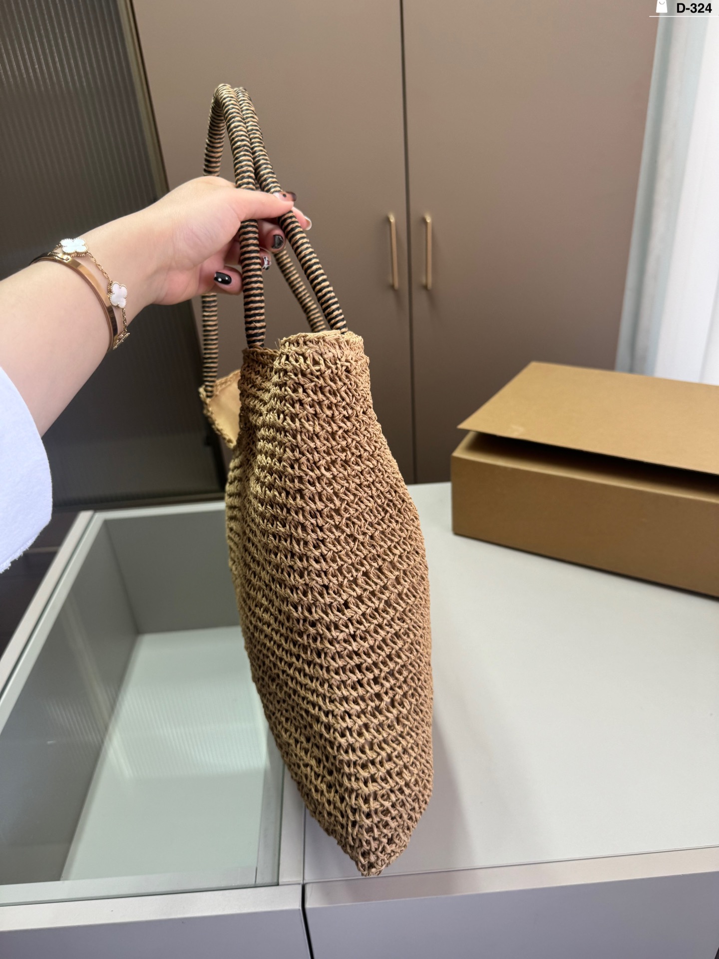 YSL Summer Fashion Straw Tote Bag 0724041109