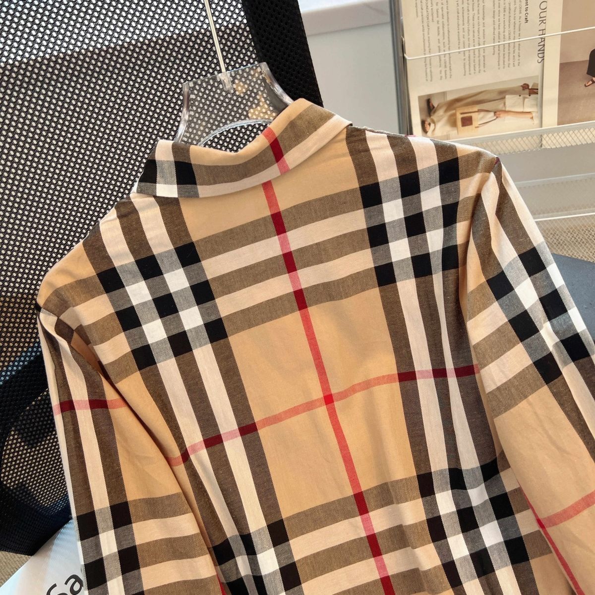 New Fashion Plaid Shirt All-match Casual Shirt 1024072610