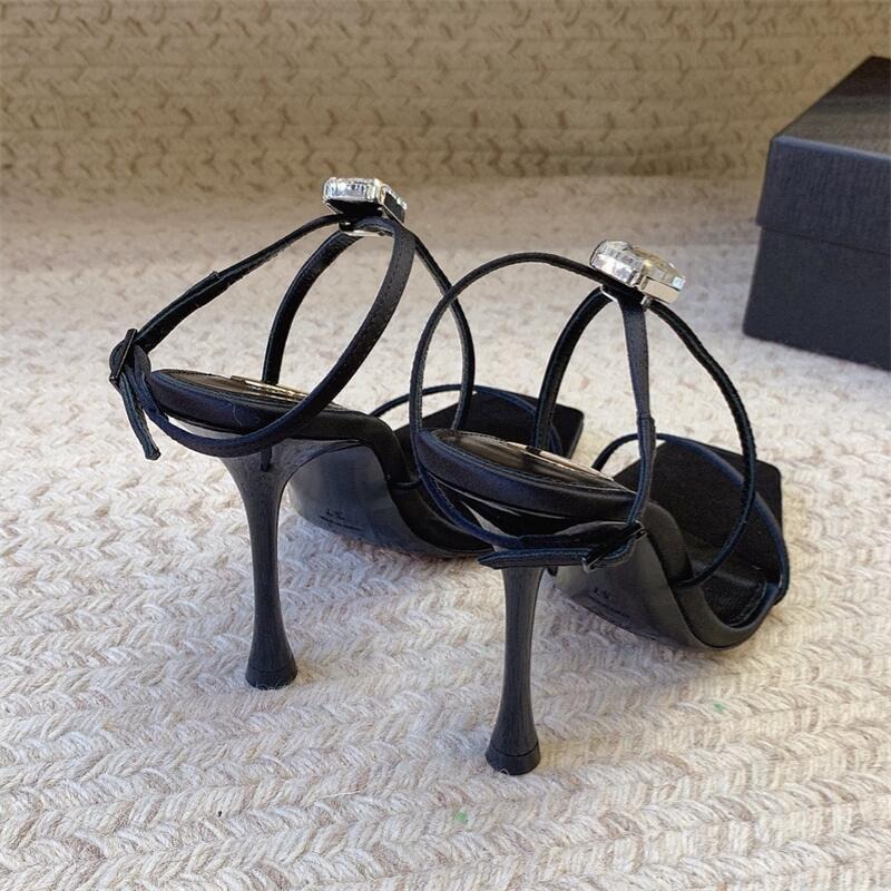 New Diamond Satin Sandal 0425020504