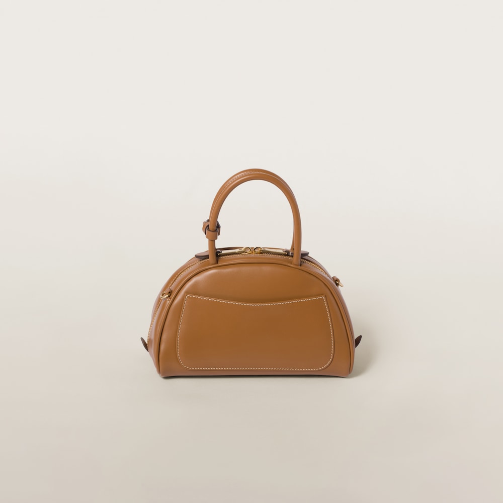 レザー トップハンドルバッグ