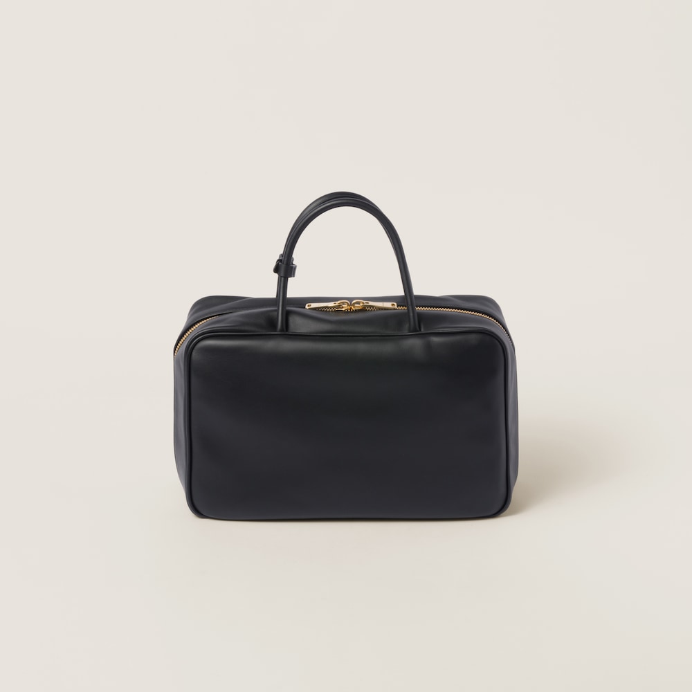 レザー トップハンドルバッグ