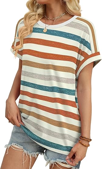 Women's Tops, Short-Sleeved Shirts, Summer Sets, 2026 Spring Fashion Casual Wear