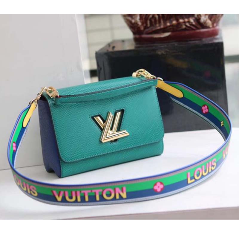 Louis Vuitton LV Women Twist MM in Epi Grained Cowhide Leather-Green