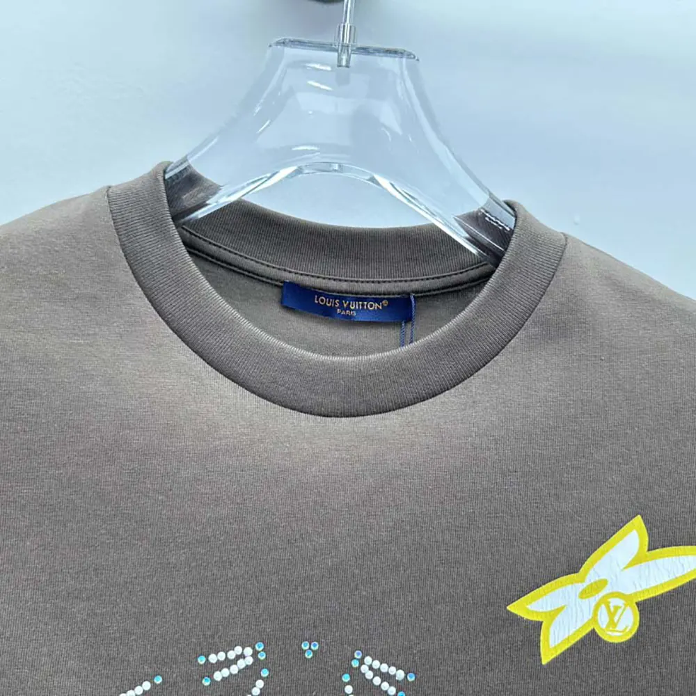 Louis Vuitton Women Washed Embellished Cotton T-Shirt 1AHCL3