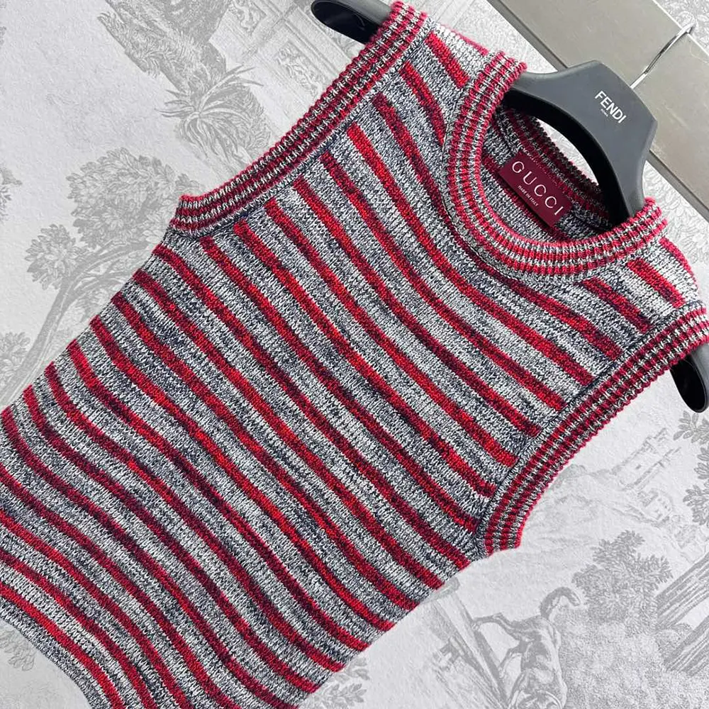 Gucci Women Wool Cotton Crewneck Top 813830XKEI19971