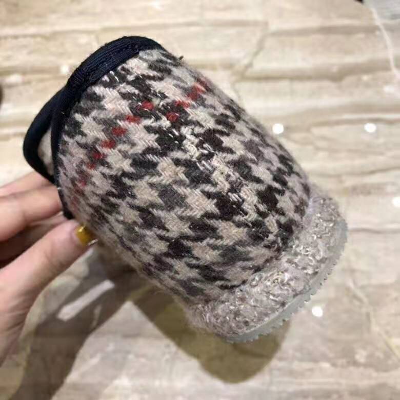 Gucci Unisex GG Check Wool Loafer in Brown Check Wool