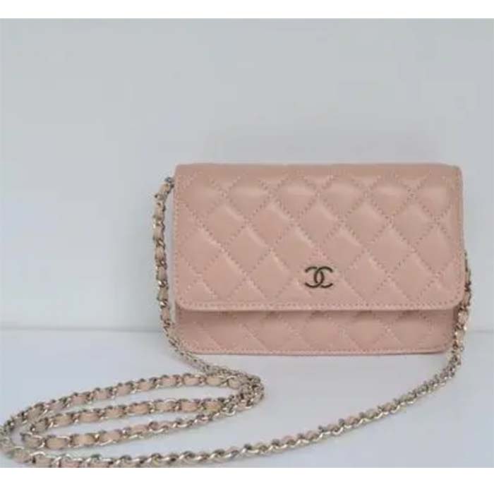 Chanel Women CC Flap Bag Sandy Beige Grained Calfskin Leather Gold-Tone Metal
