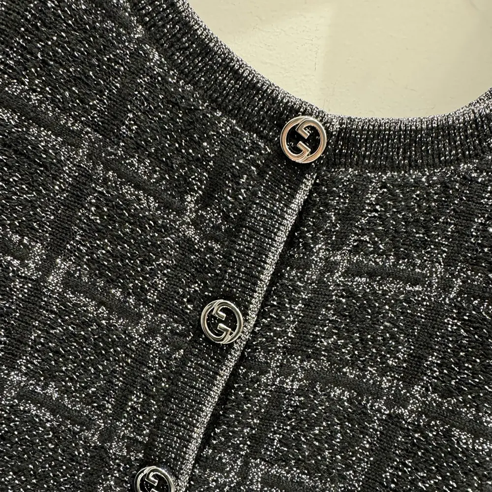 Gucci Women Wool and Lame Check Jacquard Dress 812132XKEDI1138