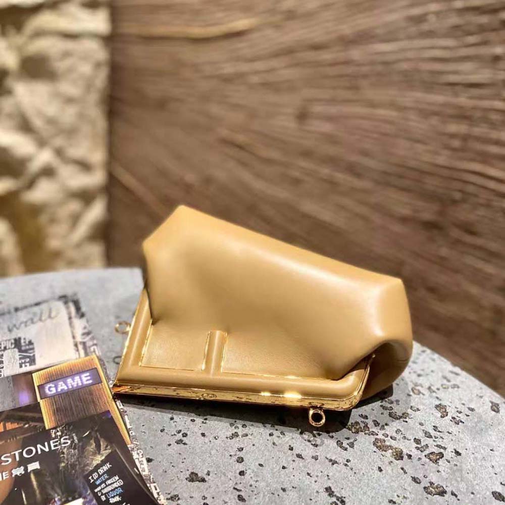 Fendi Women First Small Nappa Leather Bag-Beige