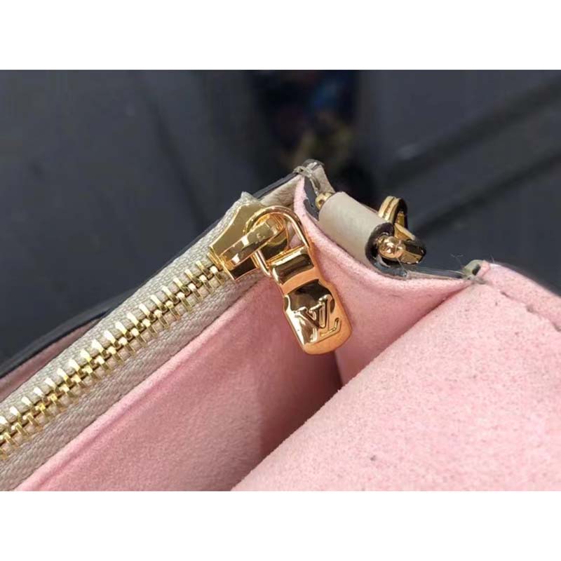 Louis Vuitton LV Women Mylockme Chain Pochette Greige Beige Calf Leather