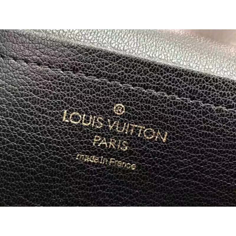 Louis Vuitton LV Women Marceau Black Monogram Coated Canvas Cowhide Leather