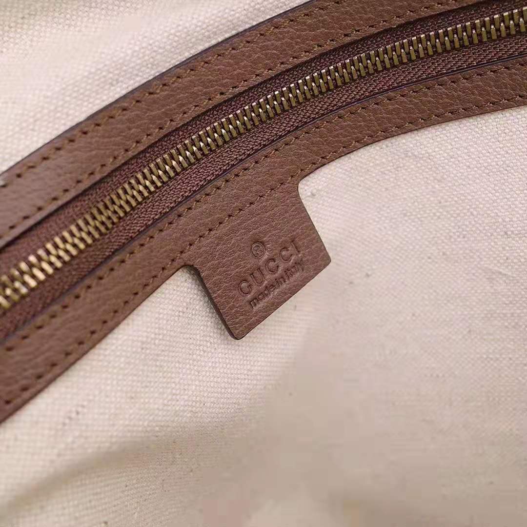 Gucci GG Unisex Ophidia GG Medium Backpack in Beige/Ebony GG Supreme Canvas