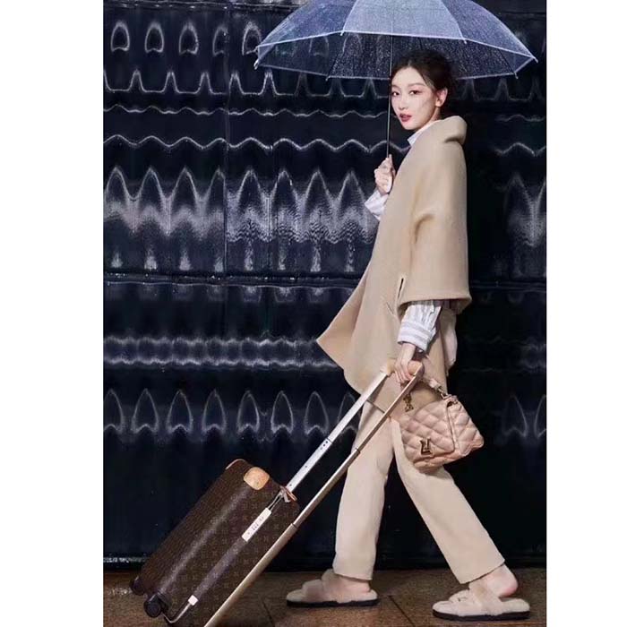 Louis Vuitton LV Women GO-14 MM Beige Pink Lamb Leather Cowhide Leather