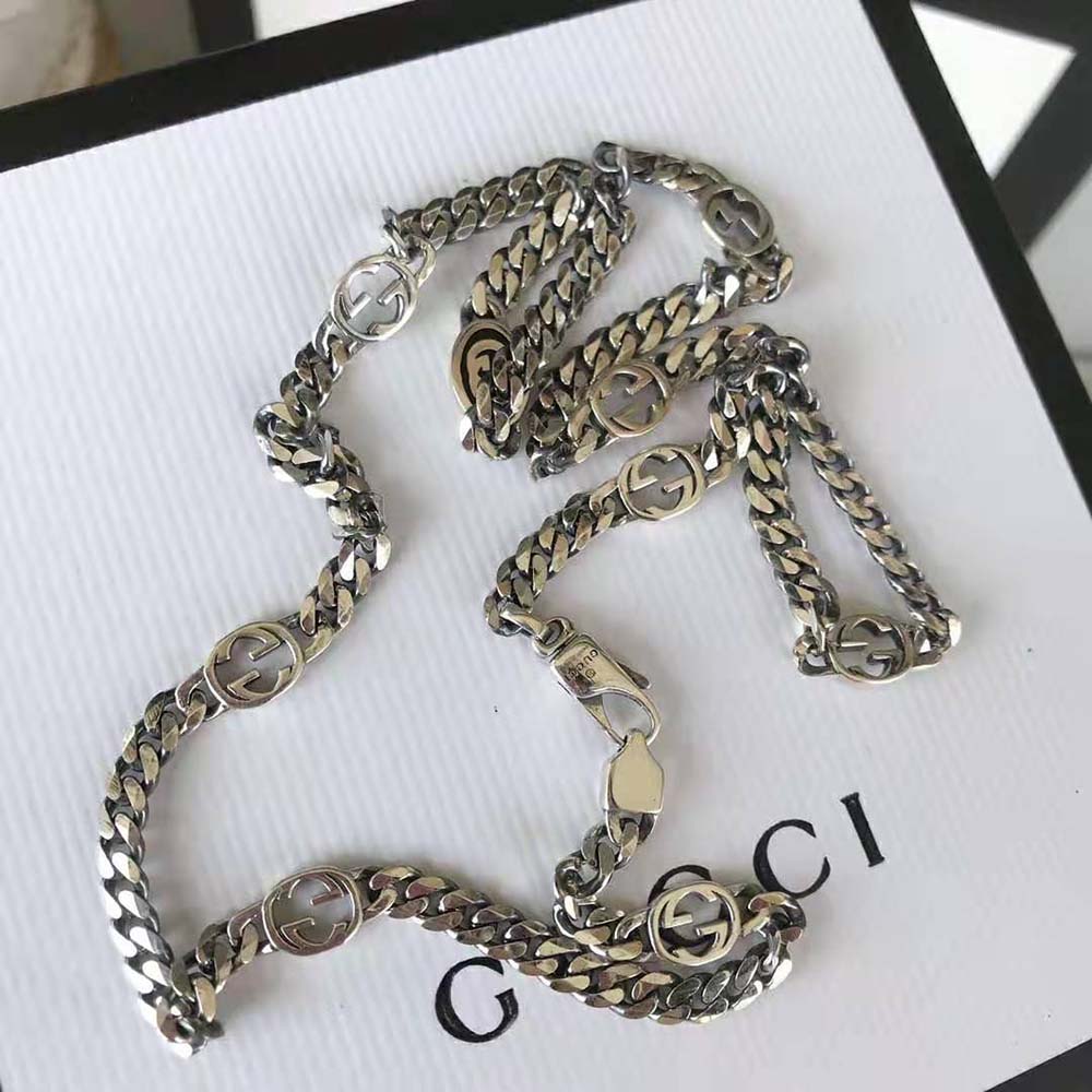 Gucci Women Thin Interlocking G Necklace