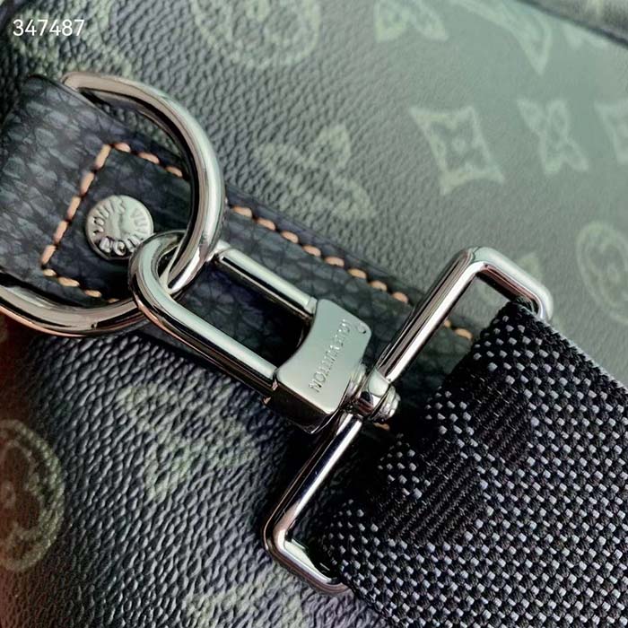 Louis Vuitton LV Unisex Keepall Bandoulière 50 Travel Bag Dark Green Monogram Coated Canvas