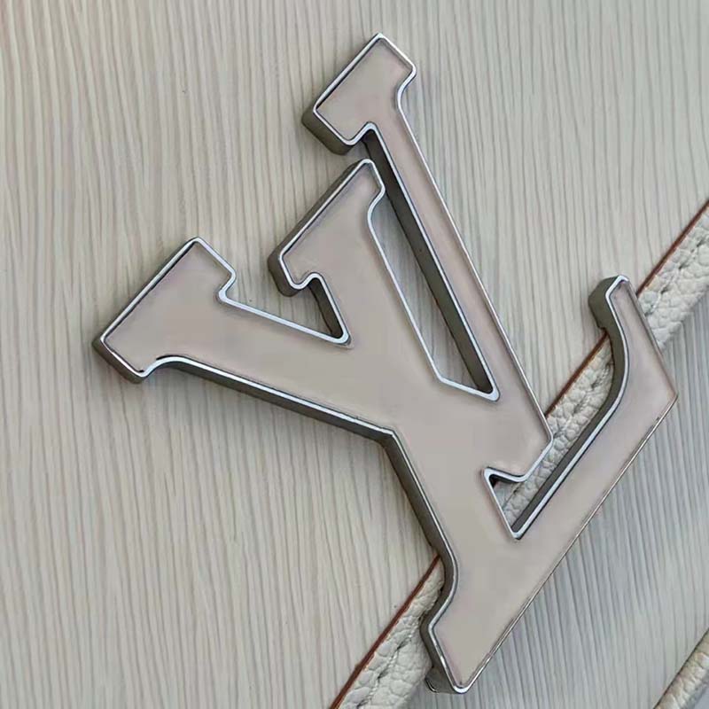 Louis Vuitton LV Women Buci Crossbody White Epi Grained Smooth Cowhide Leather