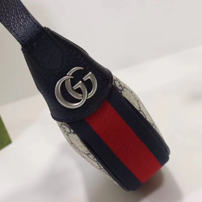 Gucci Unisex Ophidia GG Mini Bag Blue Beige GG Supreme Canvas