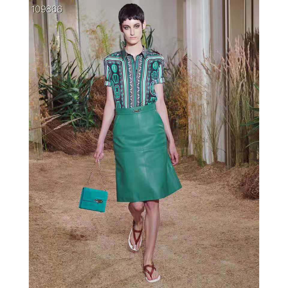 Hermes Women Tahiti Sandal Two-Tone Rubber Calfskin Straps-Red