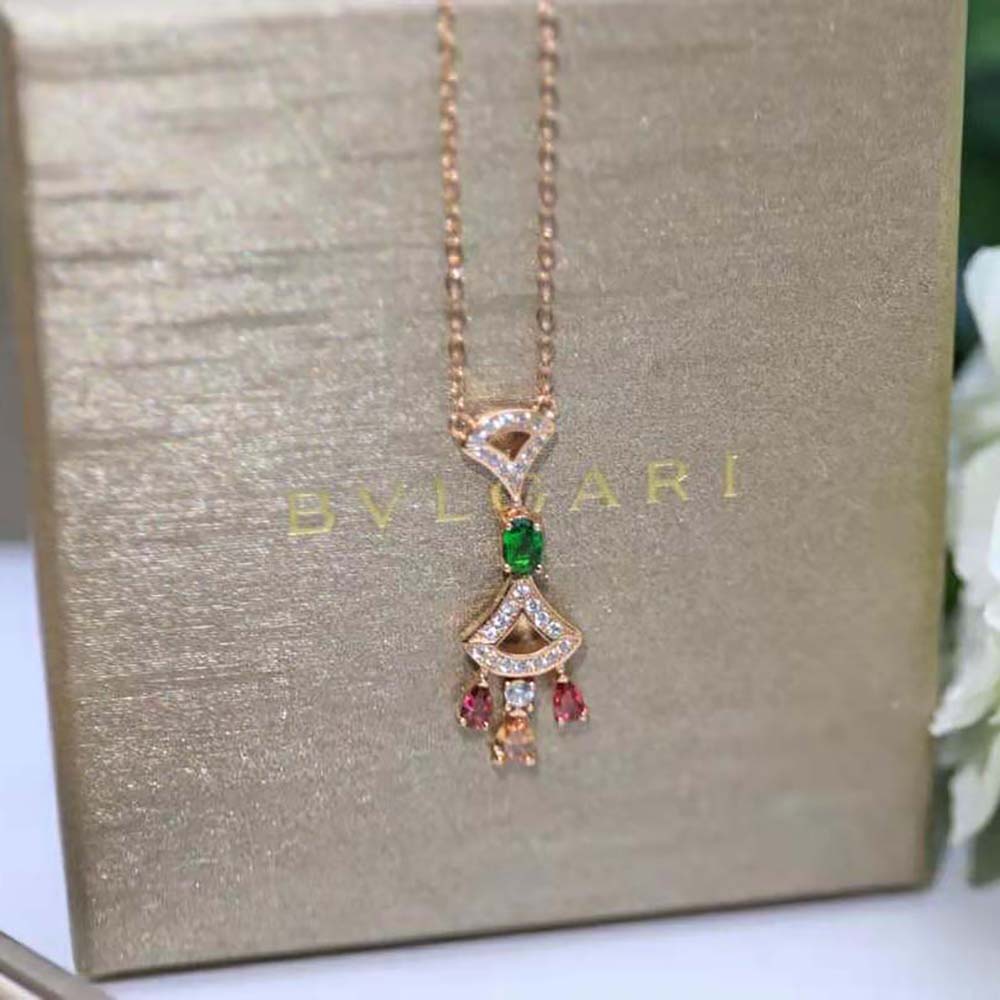 Bvlgari Women Divas Dream Necklace 18 KT Rose Gold