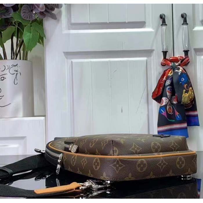 Louis Vuitton LV Unisex Avenue Slingbag NM Brown Monogram Macassar Coated Canvas