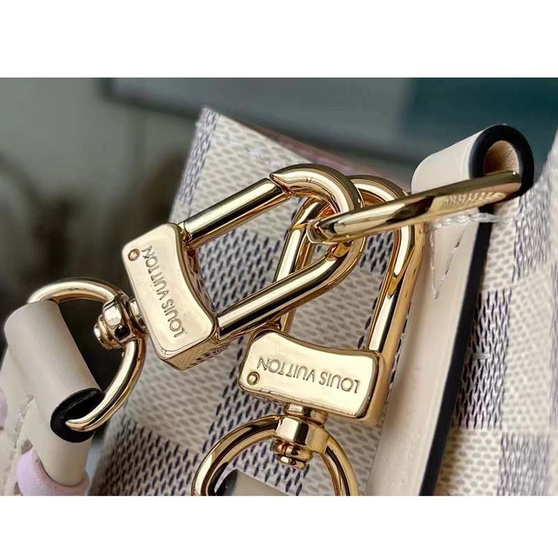 Louis Vuitton LV Women NéoNoé BB Bucket Bag Damier Azur Coated Canvas