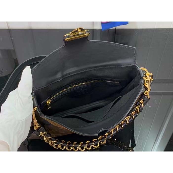 Louis Vuitton Women LV Twinny Monogram Reverse Coated Canvas Cowhide Leather