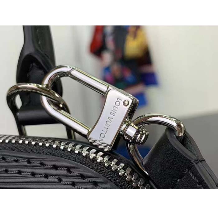 Louis Vuitton LV Women Nano Alma Handbag Black Epi Grained Cowhide Leather