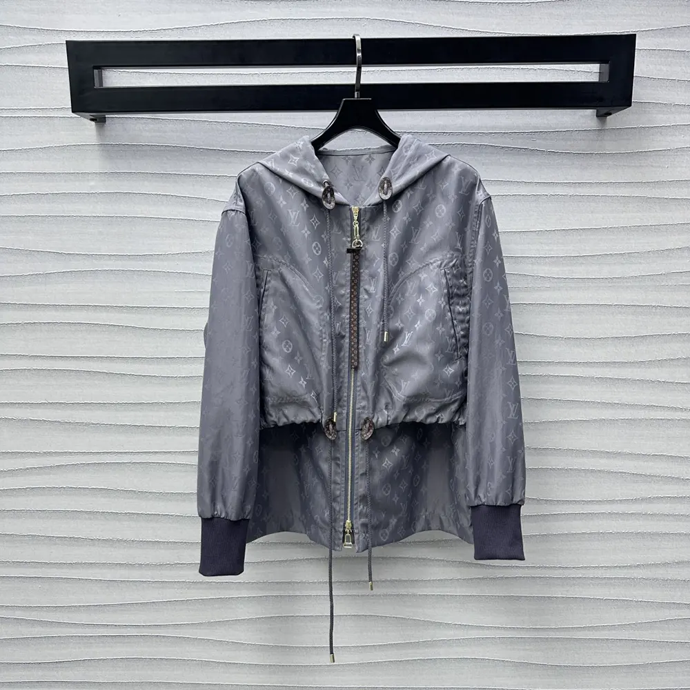 Louis Vuitton Women Hooded Monogram Parka 1AGO41