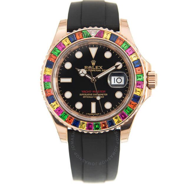 Rolex Yacht-Master Diamond Black Dial Watch