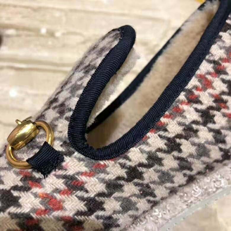 Gucci Unisex GG Check Wool Loafer in Brown Check Wool