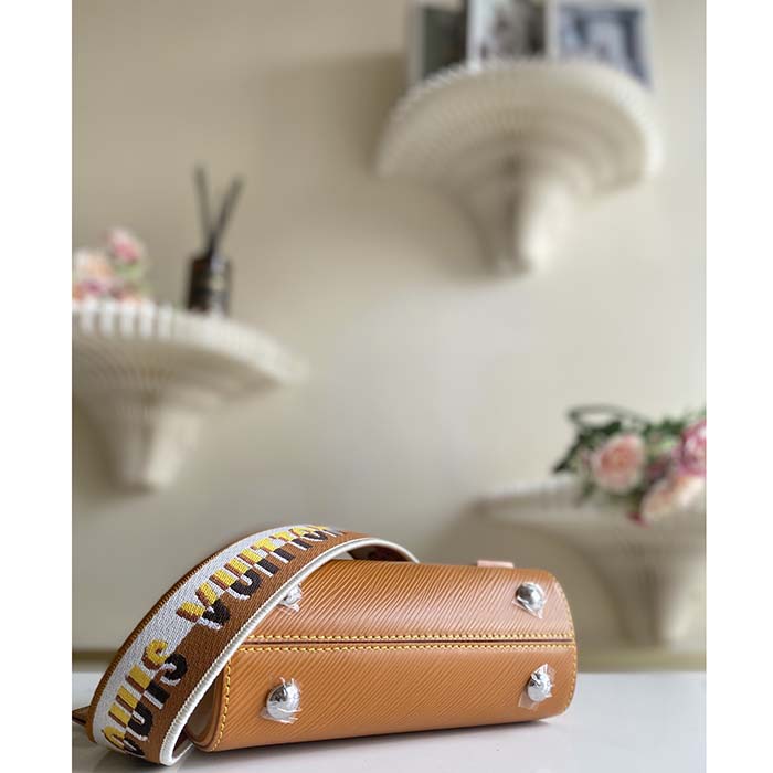 Louis Vuitton LV Women Cluny Mini Gold Miel Epi Grained Smooth Cowhide Leather