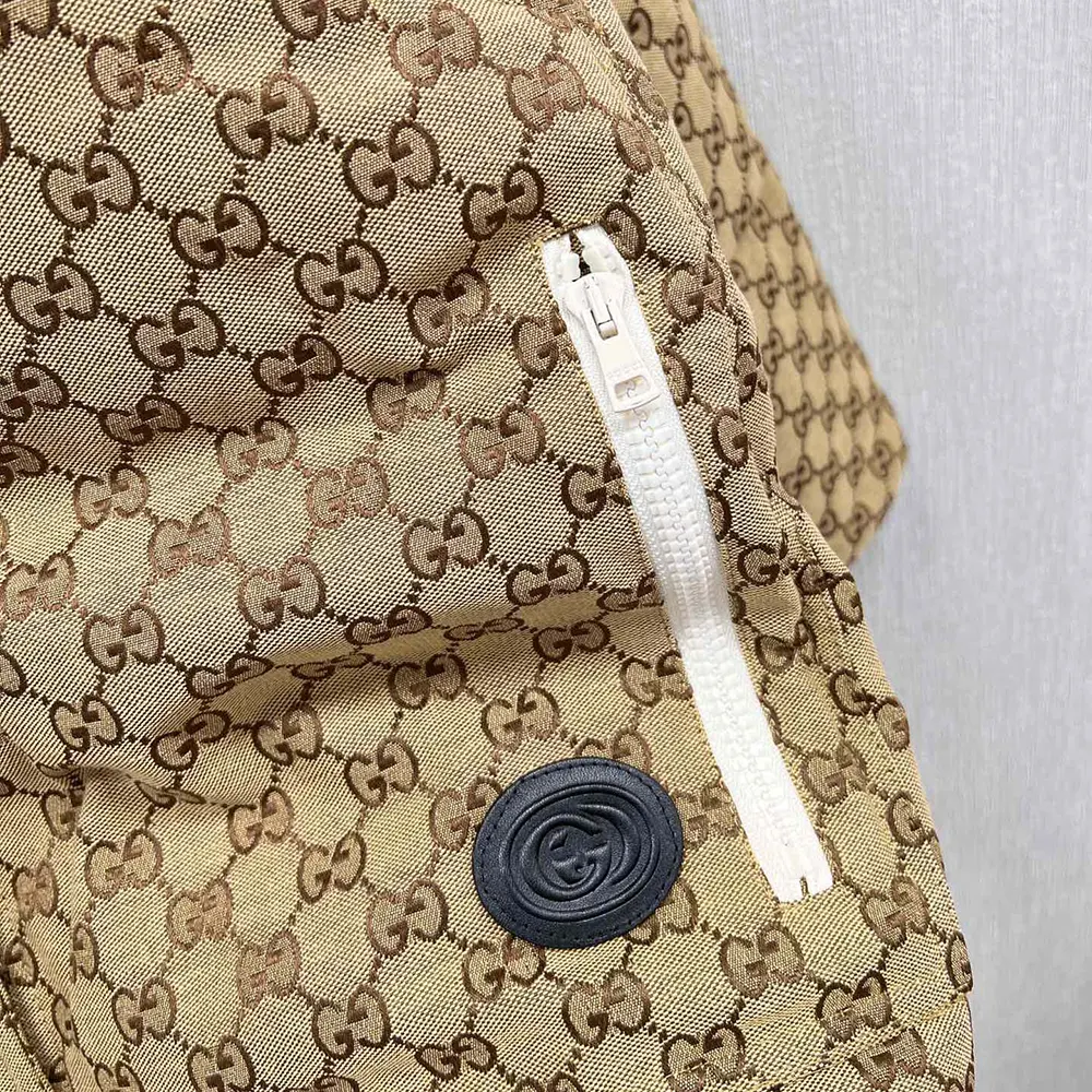 Gucci Women GG Cotton Canvas Puffer Jacket 717558Z9AAR2184