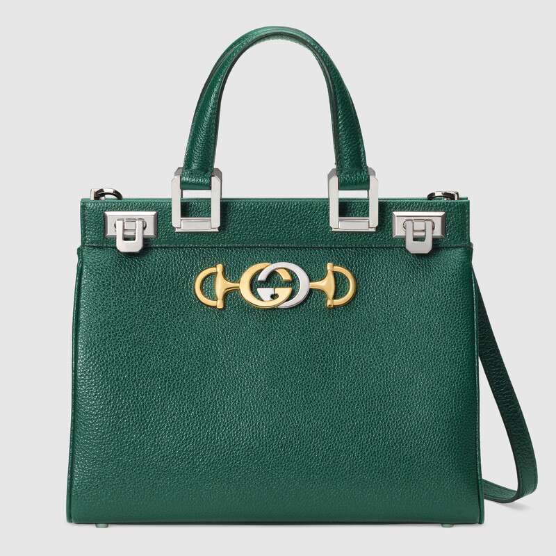 Gucci GG Women Gucci Zumi Grainy Leather Small Top Handle Bag