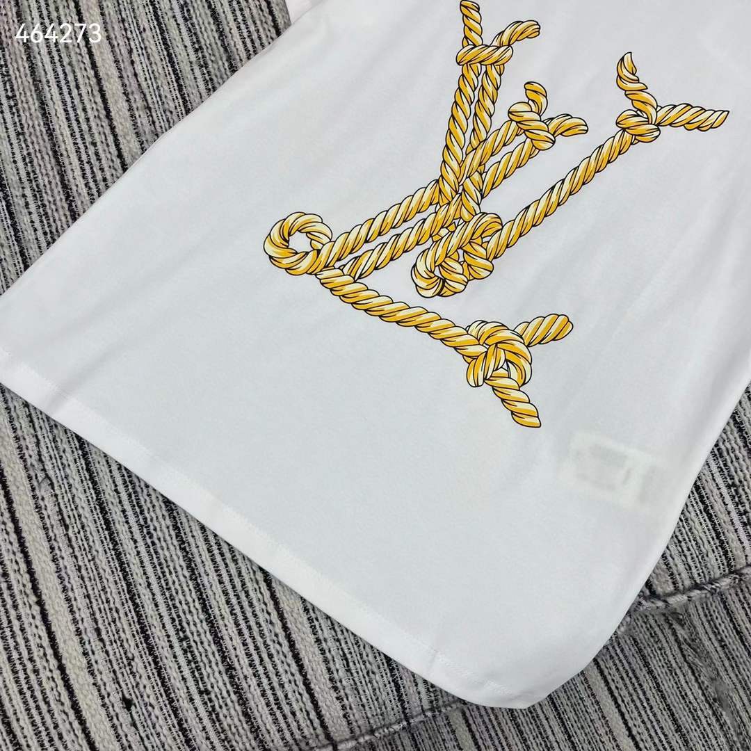 Louis Vuitton Women Nautical LV T-Shirt Cotton White 1AFMZ4