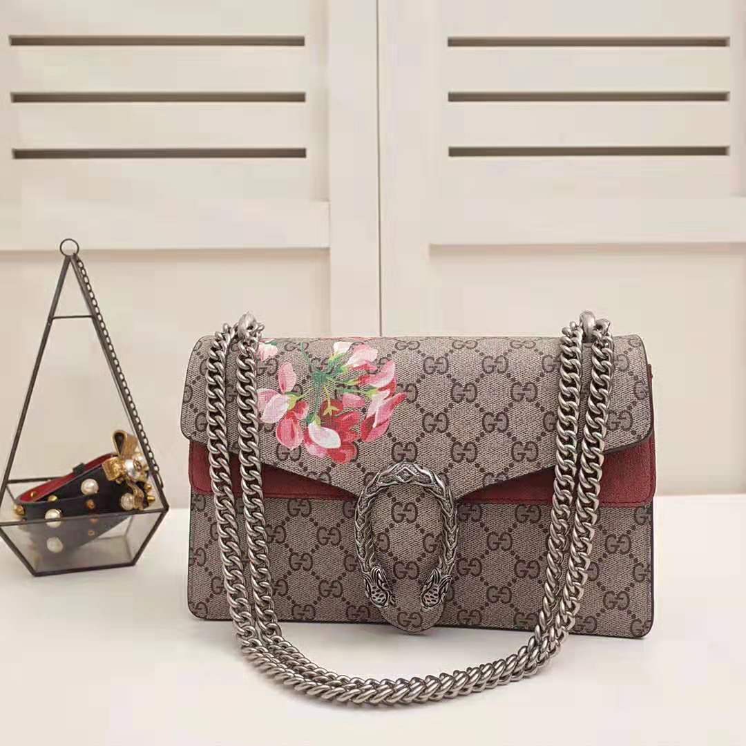 Gucci GG Women Dionysus Small GG Blooms Shoulder Bag