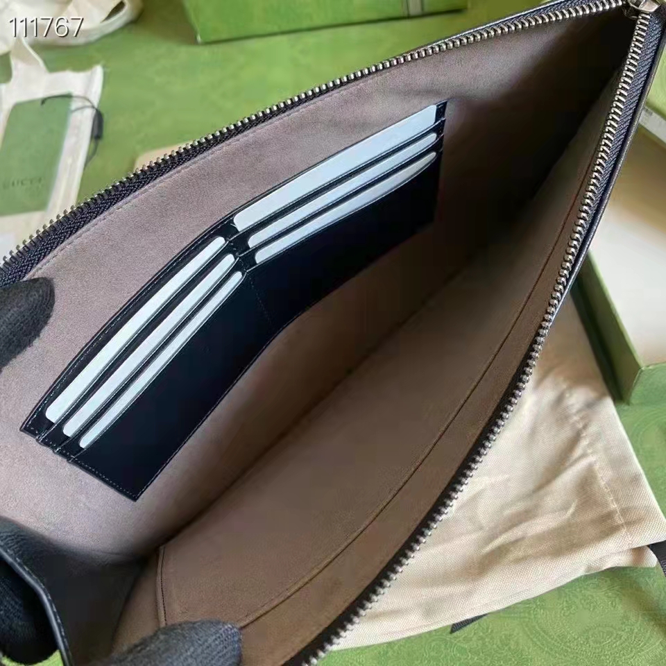 Gucci Unisex Beauty Case Interlocking G Black GG Supreme Canvas