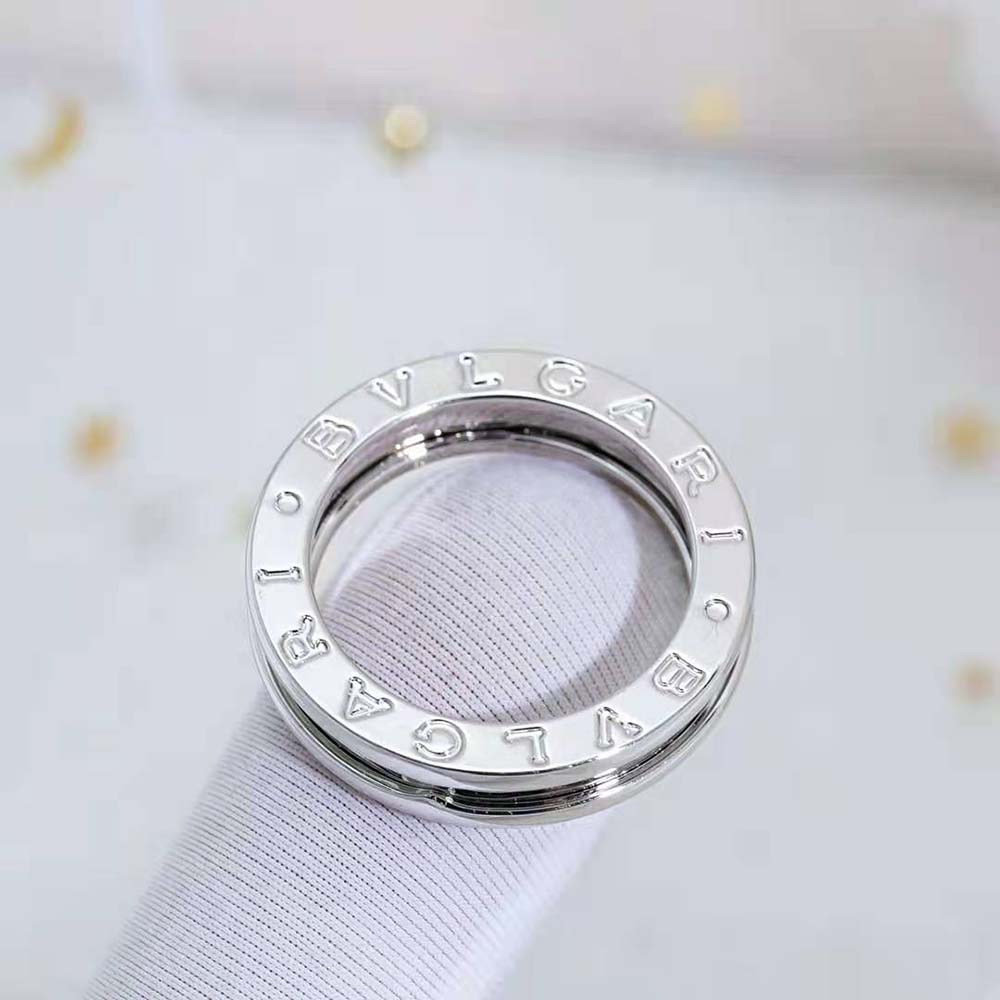 Bvlgari Women B.Zero1 One-Band Ring in 18 KT White Gold