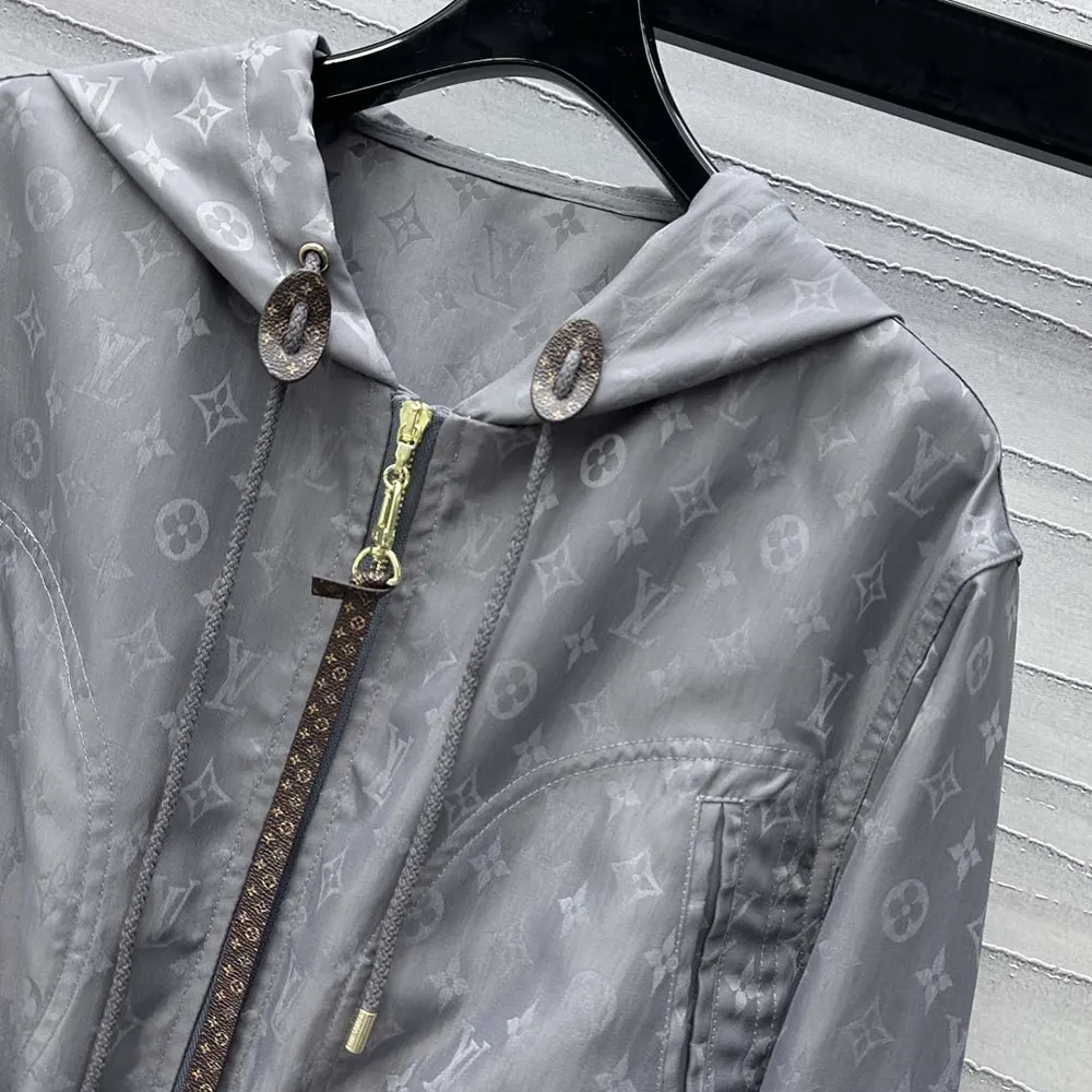 Louis Vuitton Women Hooded Monogram Parka 1AGO41