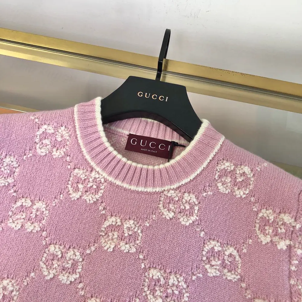 Gucci Women GG Wool Boucle Jacquard Top 770059XKCNA6011