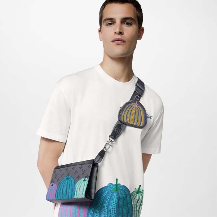 Louis Vuitton LV Unisex LV x YK Gaston Wearable Wallet Monogram Eclipse Reverse Coated Canvas