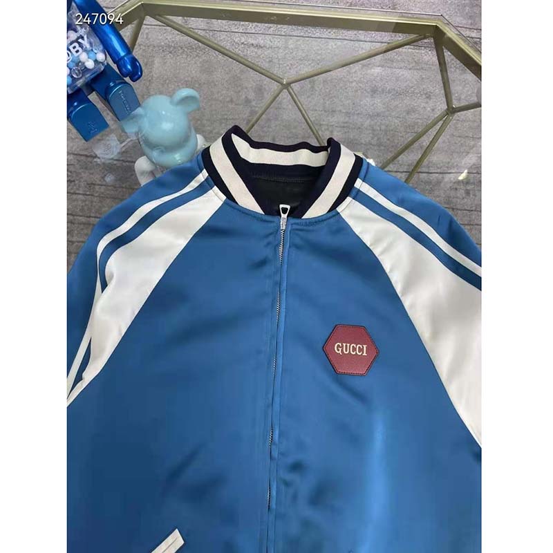 Gucci GG Women Gucci 100 Duchesse Jacket Blue White Duchesse