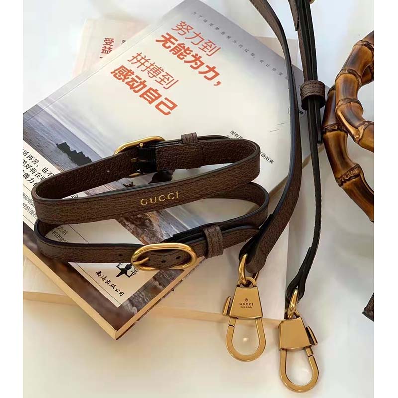 Gucci Unisex Diana Jumbo GG Mini Tote Bag Camel Ebony Jumbo GG Canvas